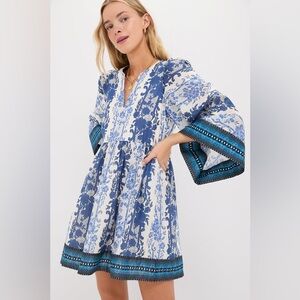 Tuckernuck Bondi Blues Cotton Voile Izzie Dress